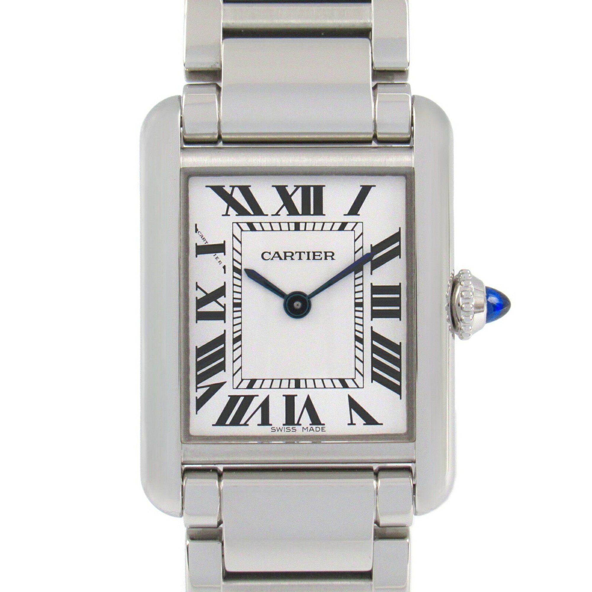 CARTIER Tank Must SM Watch Stainless Steel Ladies Silver WSTA0051
