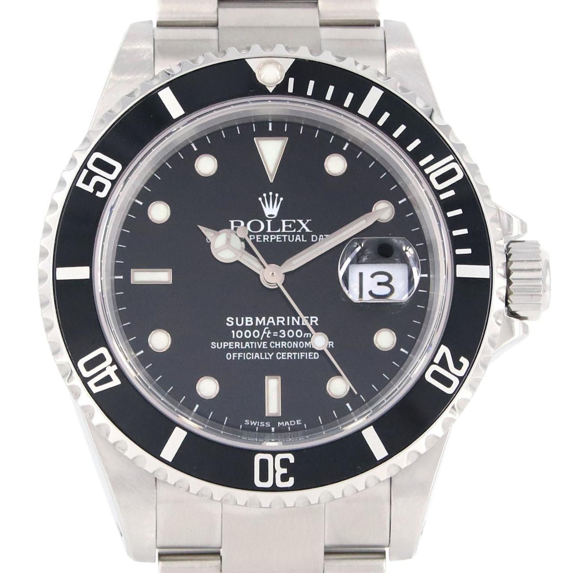 Rolex Submariner Date 16610 SS Wristwatch Automatic P serial