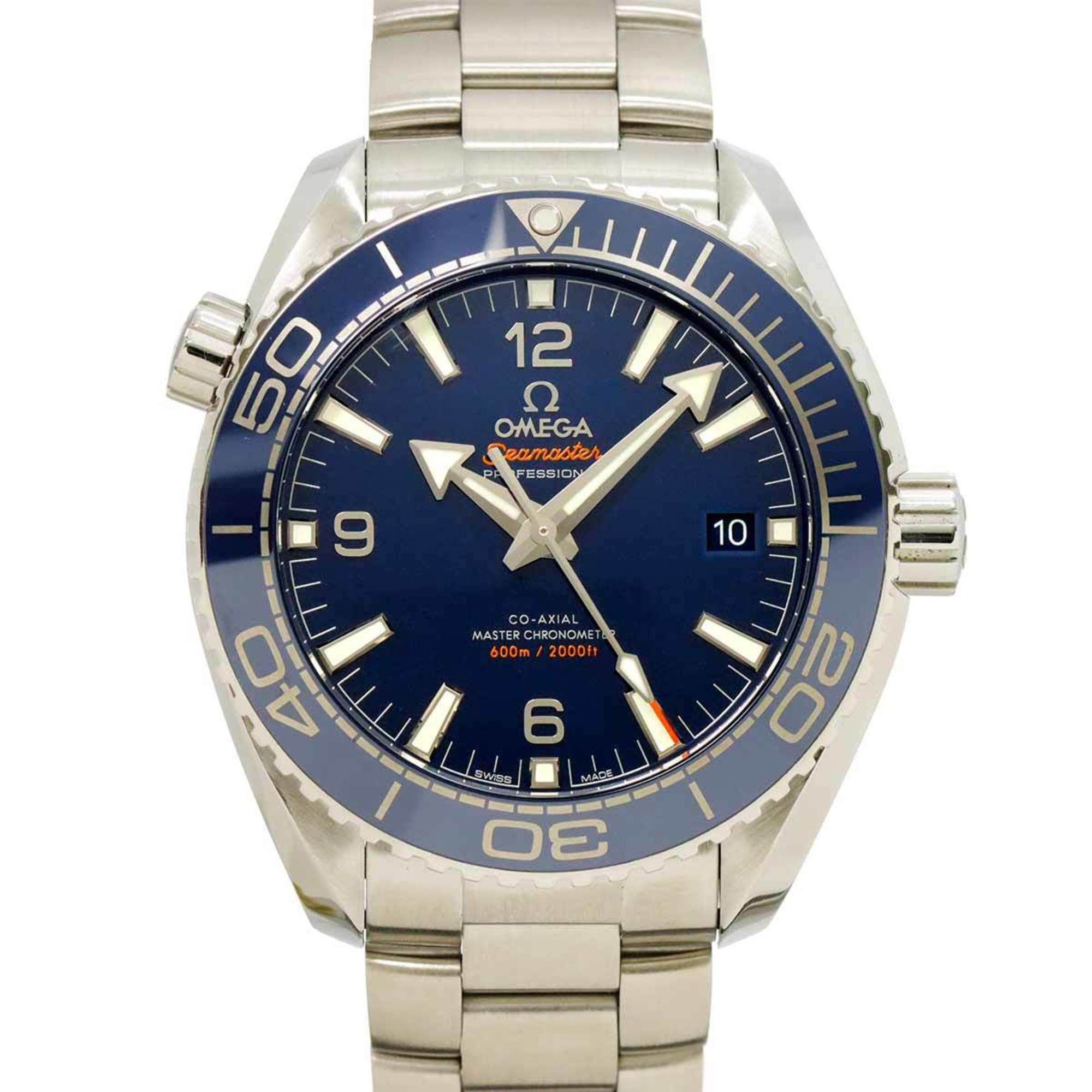 OMEGA Seamaster Planet Ocean Co-Axial Master Chronometer 600M 215 30 44 21 03 001 Date Blue Automati