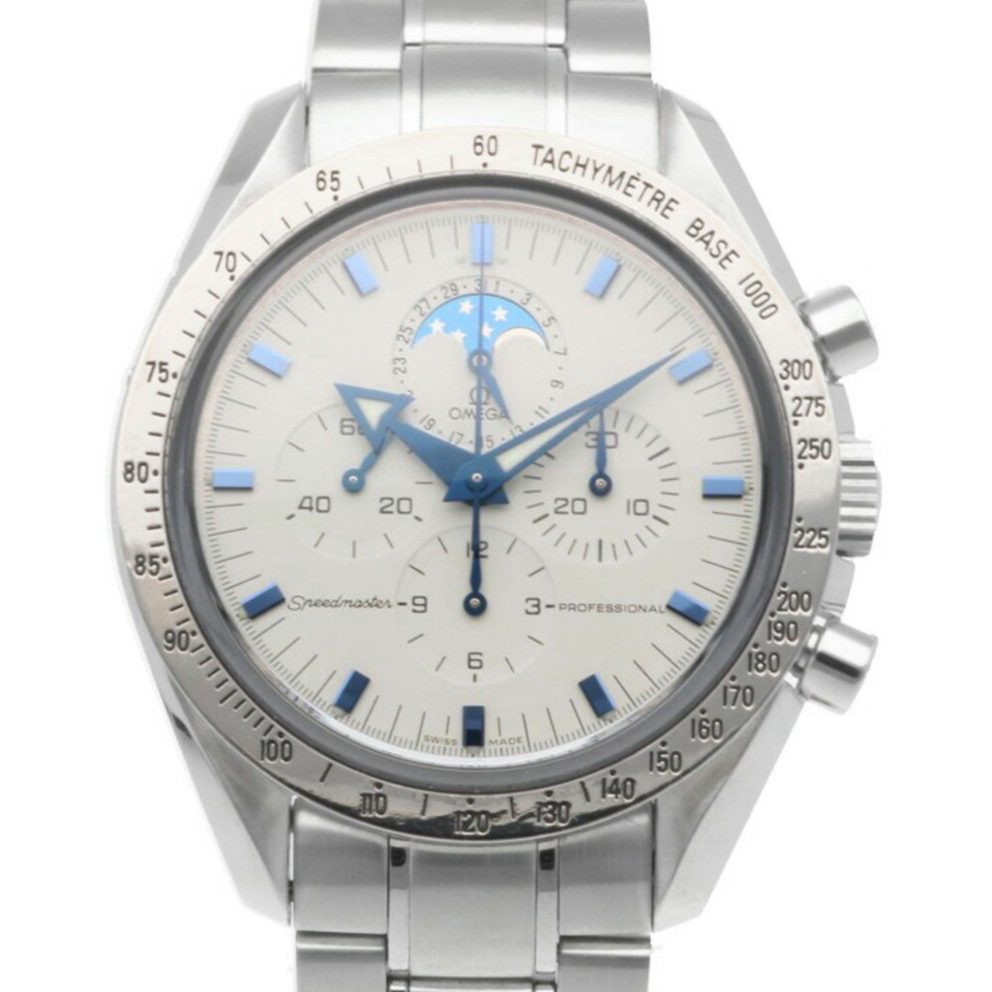 Omega Speedmaster Professional Watch Stainless Steel 3575 Automatic Men's OMEGA Overhauled Moon Phas