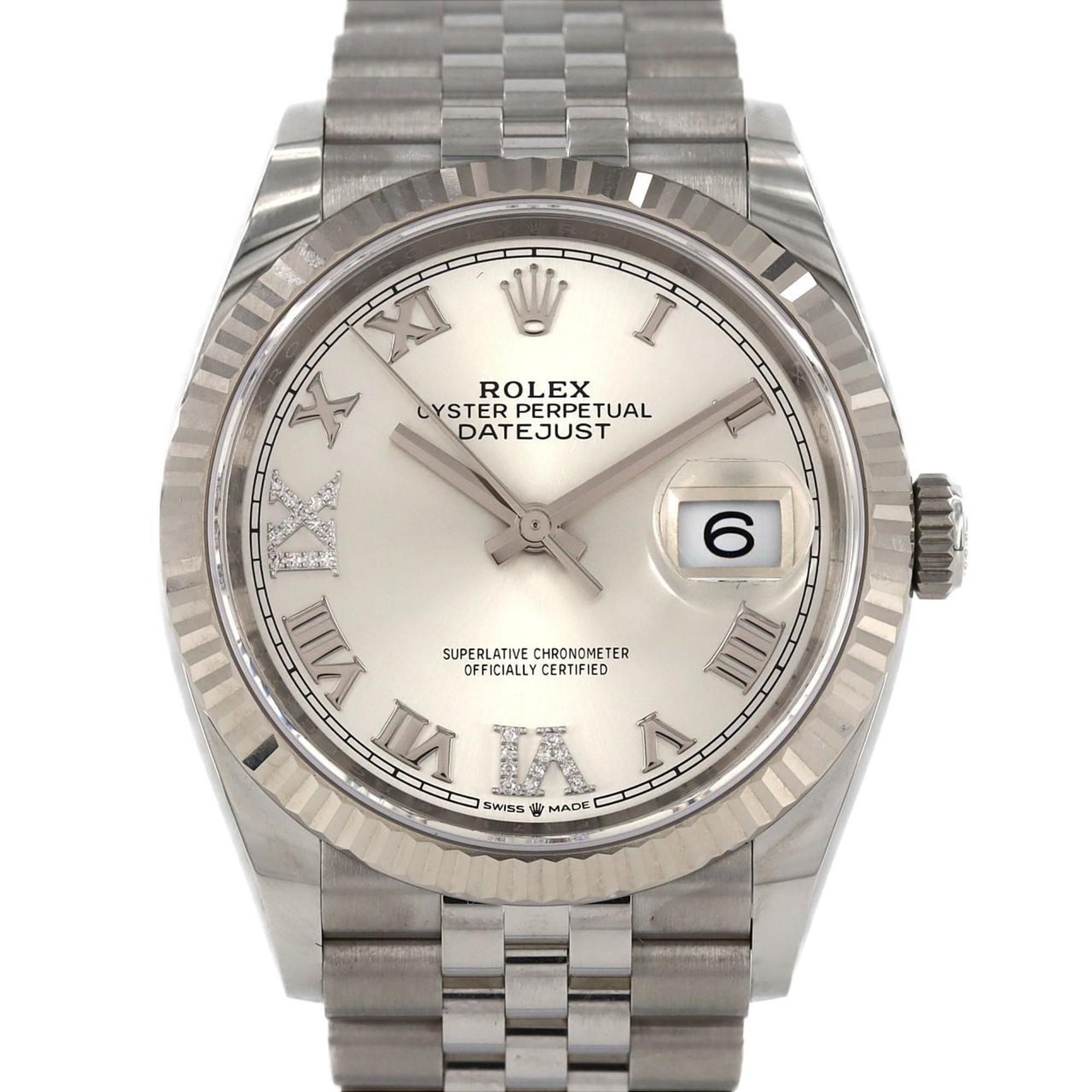 Rolex Datejust 126234 SSxWG Watch Automatic Random Number