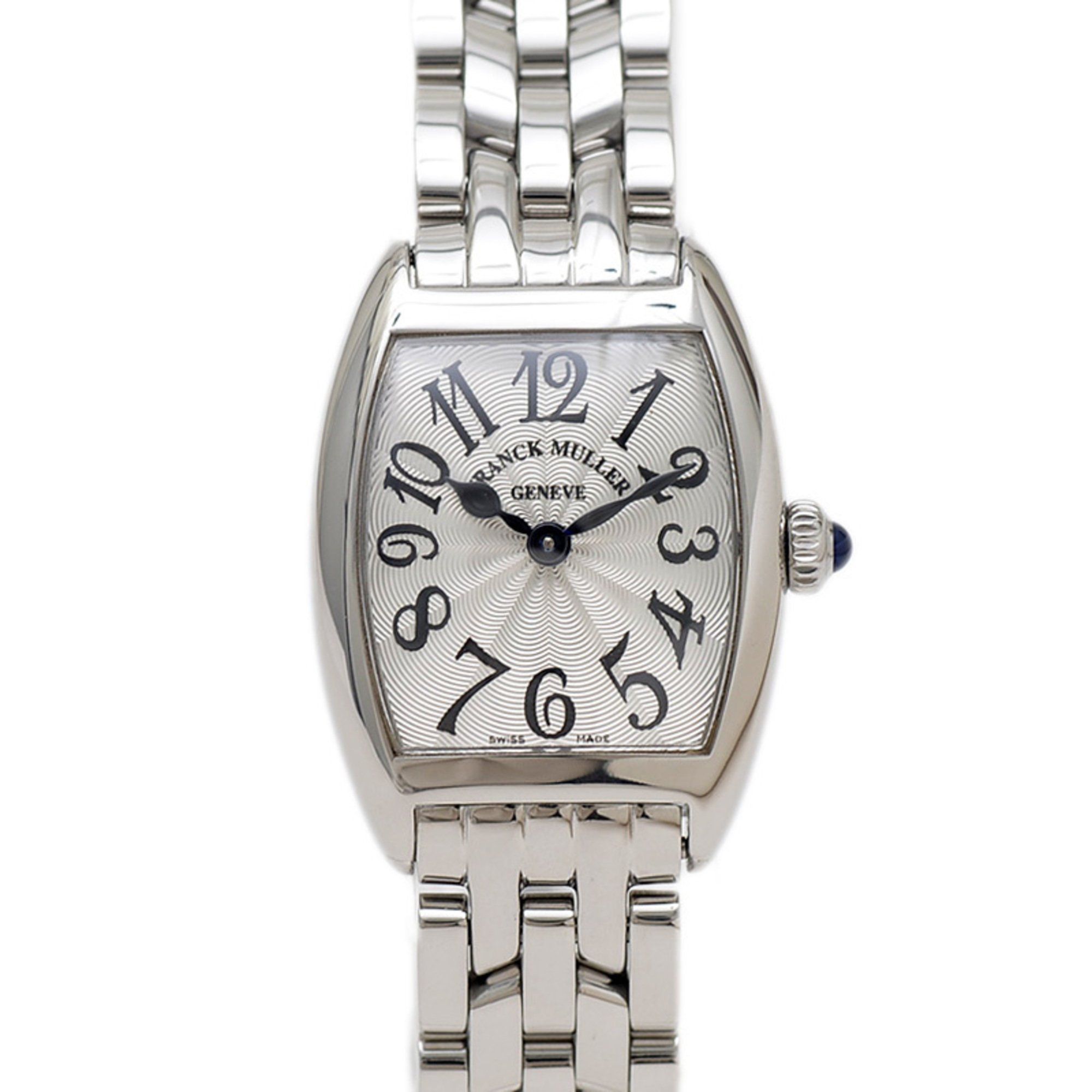 Franck Muller Tono Curvex Intermediate Silver Dial SS Quartz Watch 2252QZ BP