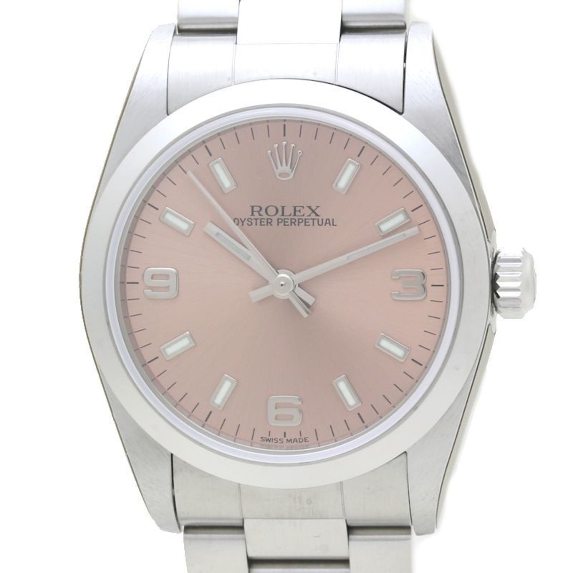 ROLEX Rolex Oyster Perpetual 31mm 77080 K Series Stainless Steel Boys 39787 Watch