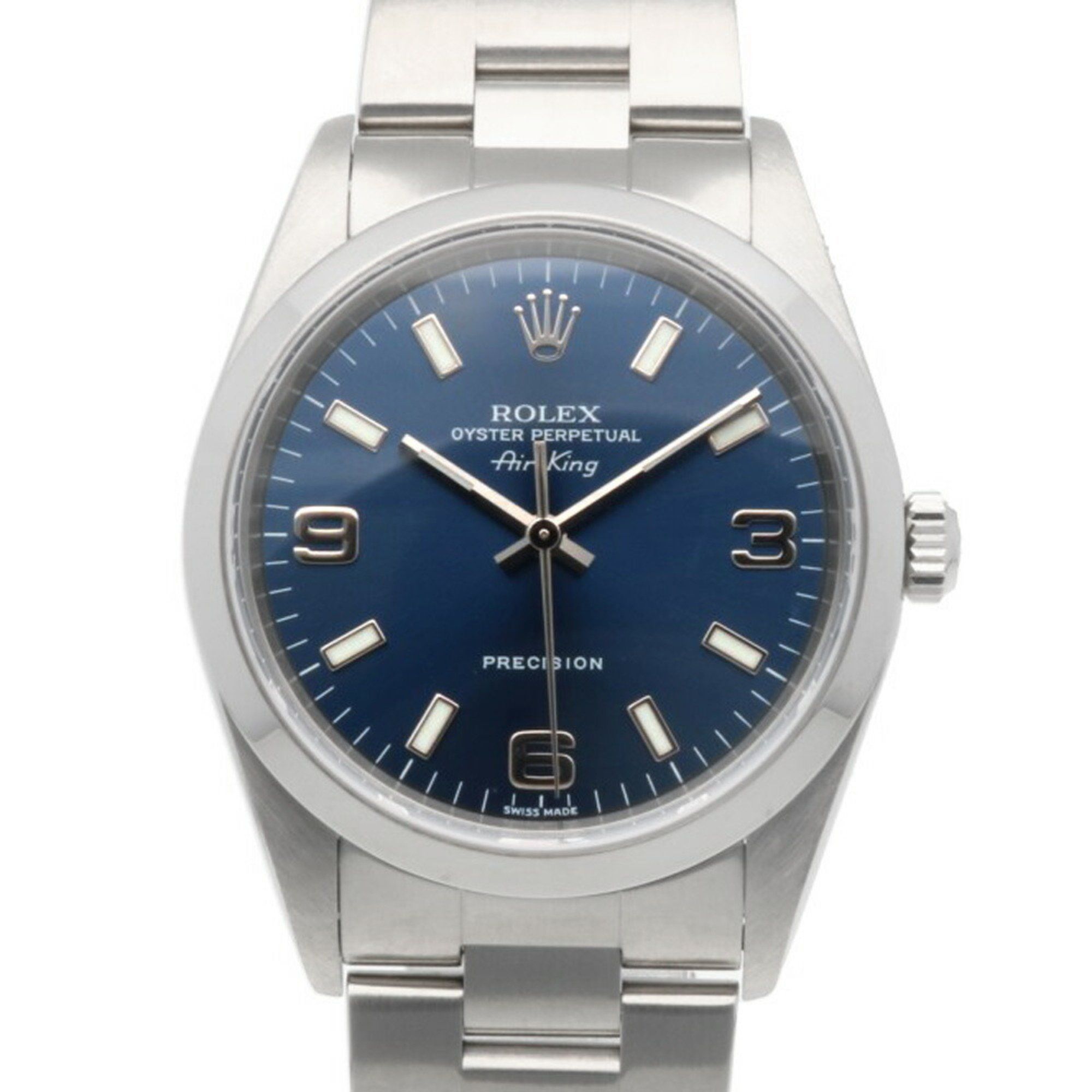 Rolex Air-King Oyster Perpetual Watch, Stainless Steel, 14000M Automatic, Men's, K Serial, 2001 Mode
