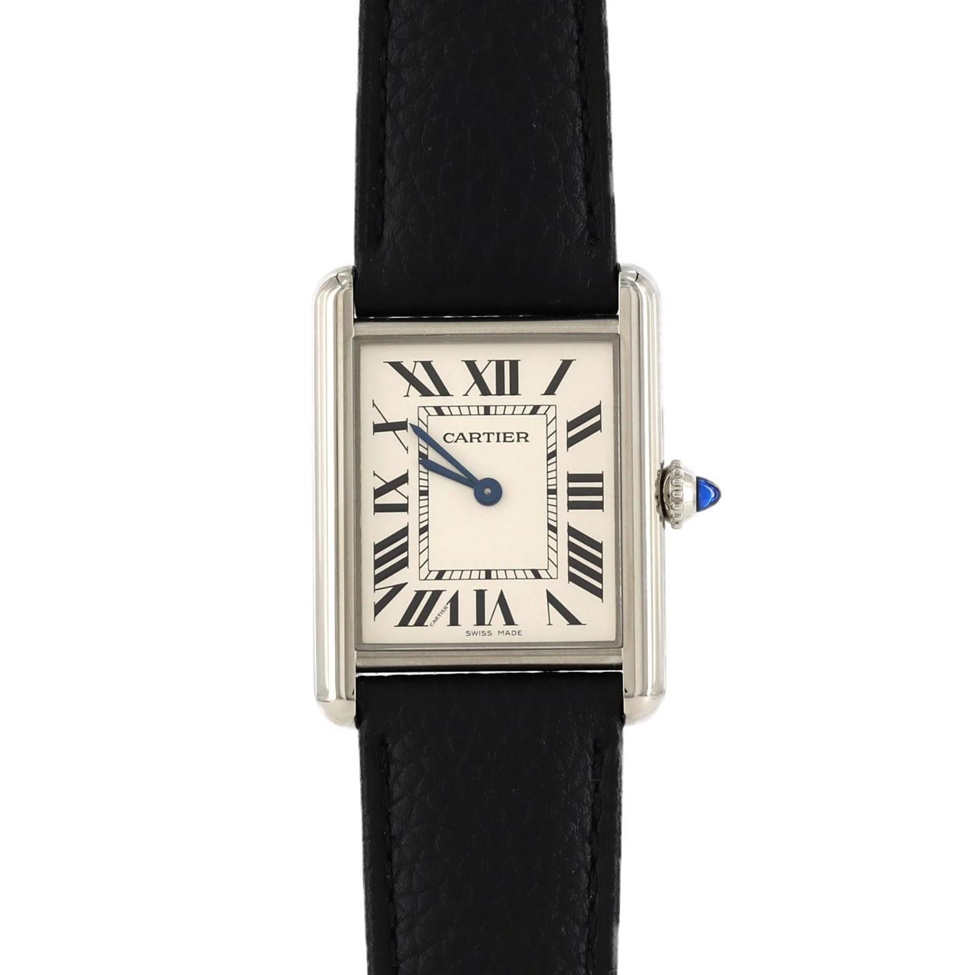 Cartier Tank Must LM WSTA0041 SS Wristwatch Quartz