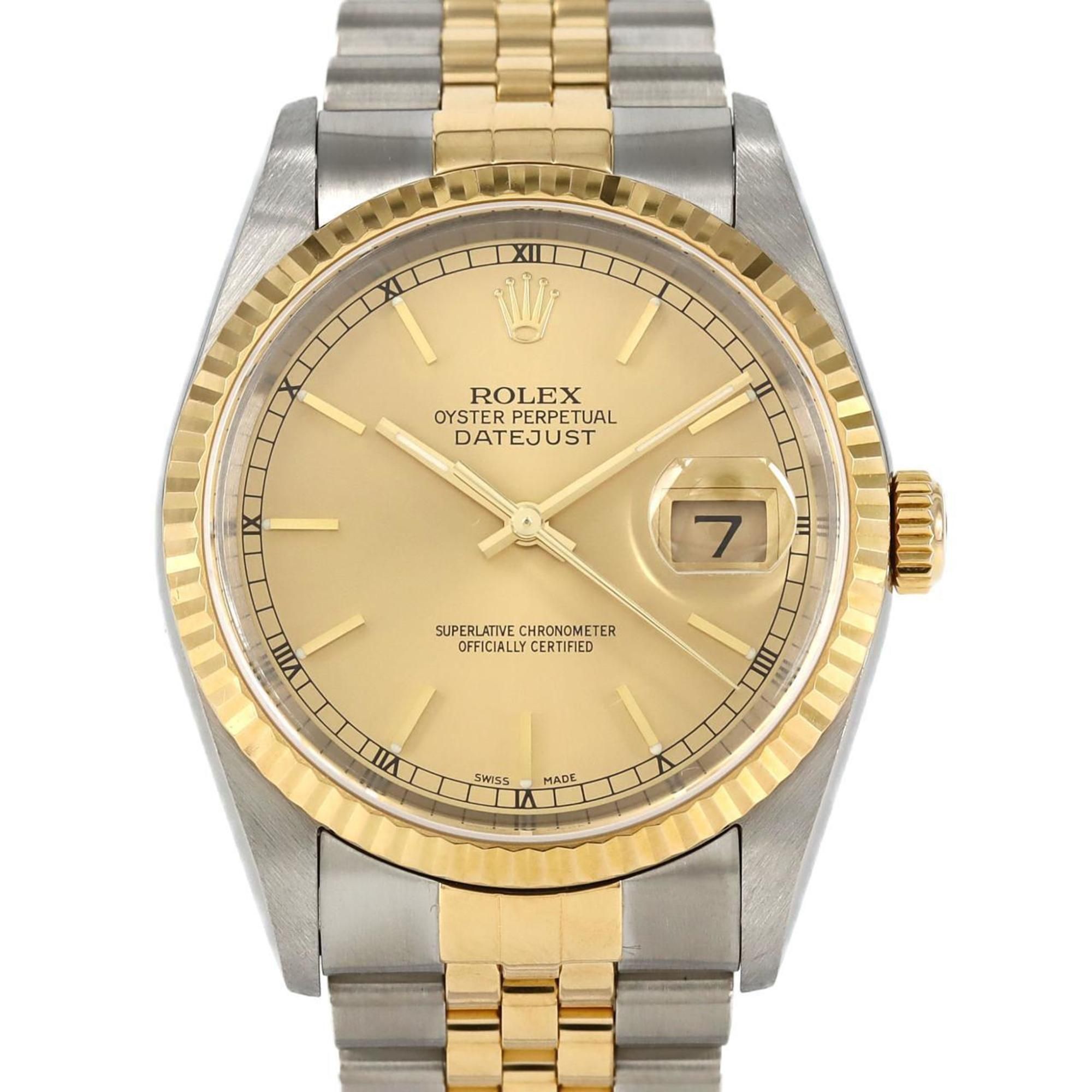 Rolex Datejust 16233 SSxYG Automatic Watch, Y-Serial