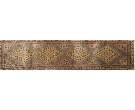 A hand woven Turkish wool runner, 300 x 78cm. (Matching the previous lot)
