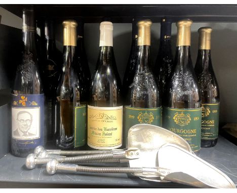 Eleven bottles of white wine including vintage Chardonnay.