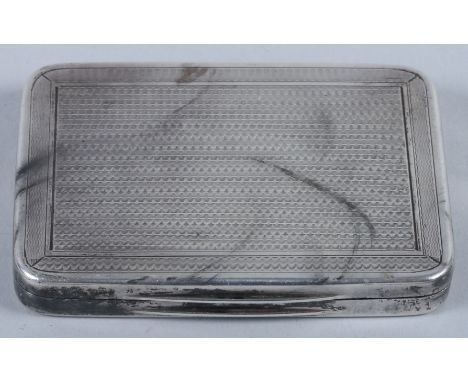 A George V Asprey &amp; Co silver cigarette case with engine turned decoration, interior engraved "Christmas 1918", 2.8oz tro