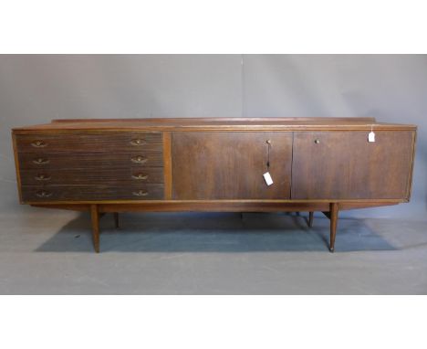 A mid century teak sideboard designed by Robert Heritage (b.1927) for Archie Shine Ltd, c.1958, same model in the V&amp;A Per