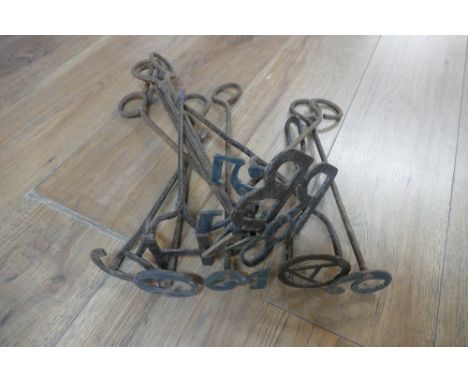 Antique iron branding tools 