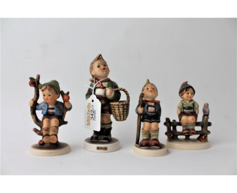 Four Hummel figures