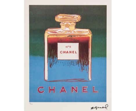Andy Warhol (after) 'Chanel' offset lithograph in colors on Arches paper, Georges Israel Editeur, sheet size 38,5 x 57 cm, pl