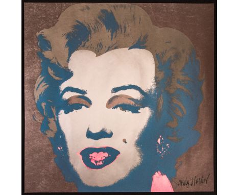 Andy Warhol (after) 'Marilyn Monroe' offset lithography, size 60 x 60 cm, plate signed bottom right, numbered with pencil, li