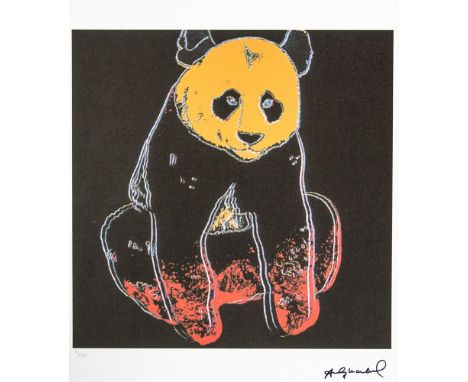 Andy Warhol (after) 'Giant Panda' offset lithograph in colors on Arches paper, Georges Israel Editeur, sheet size 38,5 x 57 c