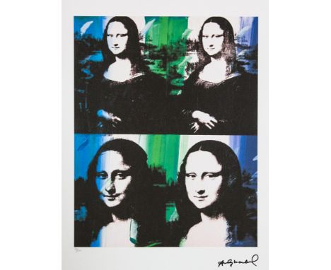 Andy Warhol (after) 'Mona Lisa' offset lithograph in colors on Arches paper, Georges Israel Editeur, sheet size 38,5 x 57 cm,