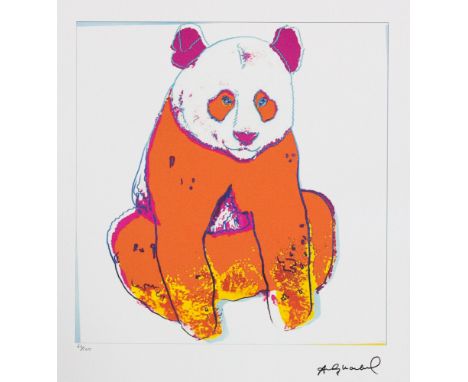 Andy Warhol (after) 'Giant Panda' offset lithograph in colors on Arches paper, Georges Israel Editeur, sheet size 38,5 x 57 c