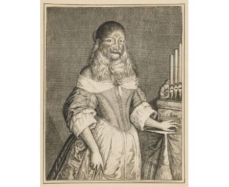 Hypertrichosis.- Gaywood (Richard, active 1650-1680) Portrait of Barbara van Beck, three-quarter length, with one hand on an 