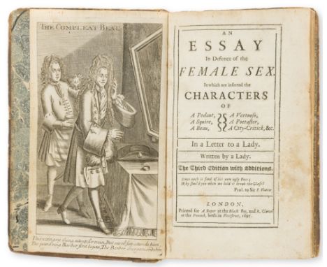 Women.-  An essay in defence of the female sex. In which are inserted the characters of a pedant, a squire, a beau, a vertuos