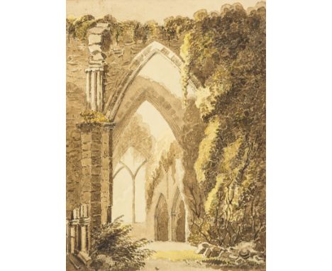 Scrap albums.- An album with twenty original drawings and watercolours, the majority of British landscapes, by various hands,