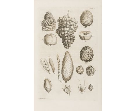 Miller (Philip) The Gardeners Dictionary, seventh edition, engraved frontispiece and 19 plates, engraved head-piece to dedica