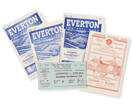 Sport.- Football.- Liverpool & Everton.- Liverpool v Everton, Saturday, February 5th, 1949, programme, a little underlining o