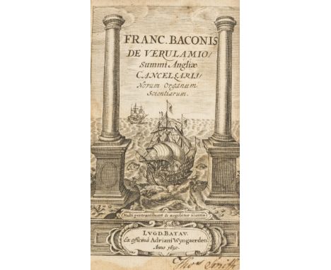 NO RESERVE Bacon  (Sir Francis) Novum Organum Scientiarum, engraved title, some light water-staining, contemporary calf, worn