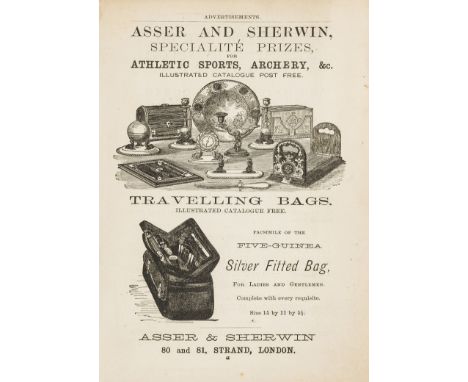 NO RESERVE Sport.-  Modern Athletics, second edition, advertisements, some spotting, original limp brown cloth, 1875 § The At