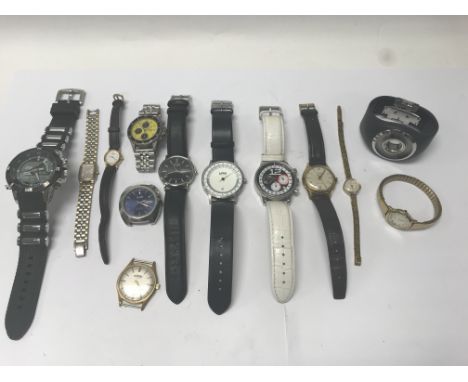 A collection of dress watches including Rotary, Citizen & Accurist.