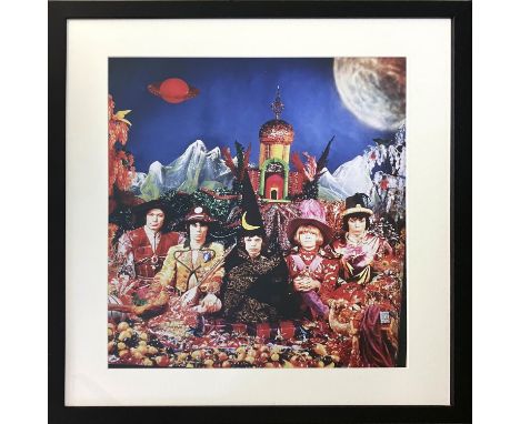 ROLLING STONES SATANIC MAJESTIES, original photo 20cm x 16cm, framed and glazed photo by Michael Cooper. 