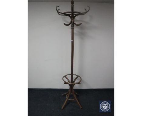 A Bentwood hat and coat stand 