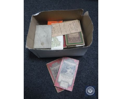 A box of vintage Ordnance Survey maps