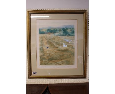 Robert R Greenhalf Artists Proof 'Hayfield' signed in Pencil 