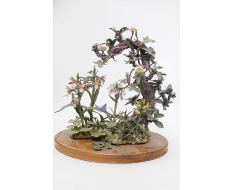 Large Rare Patrick O'Hara Porcelain naturalistic sculpture, 1983 Patrick O'Hara has been commissioned by American Museum of C