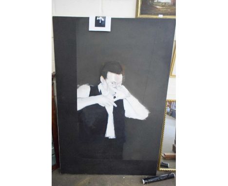 Frank Booth, self-portrait, oil on canvas, dated November 95.  NB Sold on behalf of the Trustees of the Norfolk Contemporary 