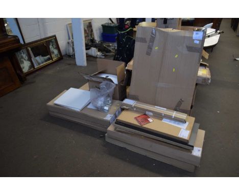 Quantity of bathroom fittings to include vanity unit, basin, door fronts, cistern, wall cabinet etc