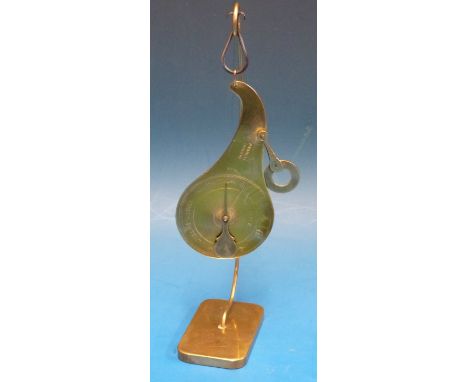 A Hall's patent Parnell pendulum letter scale on display base