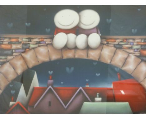 A framed and glazed print by Doug Hyde 'Neighbourhood Watch', signed and certificated E49/195 (42cm x 55cm)