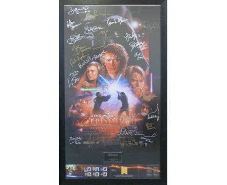 Star Wars 2005 special edition celebration day film poster for Episode III: Revenge Of The Sith from the Leicester Square pre