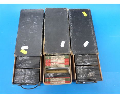 A collection of magic lantern slides to include Scilly Isles, Tintagel, Newquay, Manorbier Castle, Tenby, Cambridge, York etc