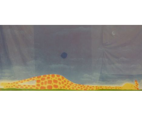 Mackenzie Thorpe limited edition print 303/850 signed, numbered and titled 'Victor Sleeping' in pencil, Washington crest blin