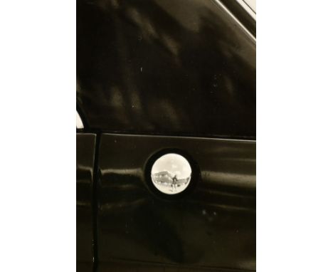 Richard Sadler (1927-2020), a self portrait of the artist in reflection, photograph, signed signed and dated 74 verso, image 