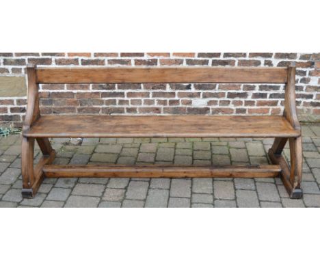 Large wooden bench