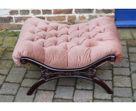 Reproduction Victorian foot stool / window seat