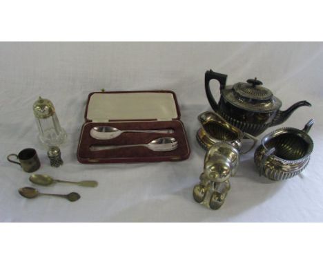 Various silver plate inc tea service