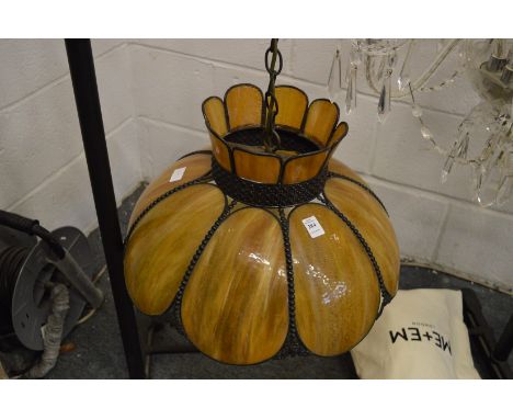 A decorative ceiling light.