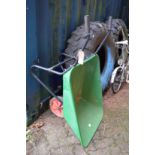A wheelbarrow.