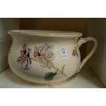 A chamber pot.