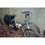 A ladies bicycle.