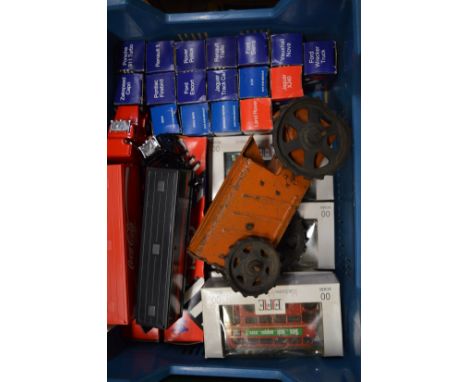 A Tri-ang tractor no.2 together with other models and cars etc.